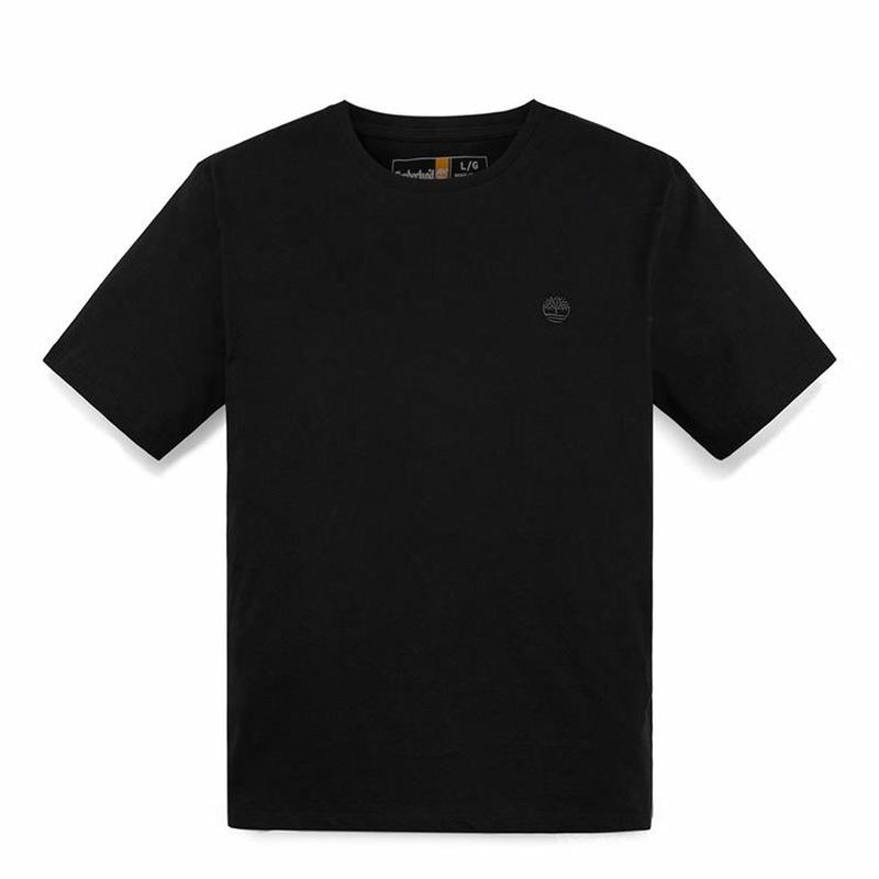 Timberland添柏岚 短袖户外透气宽松T恤 男款 黑色-路面色