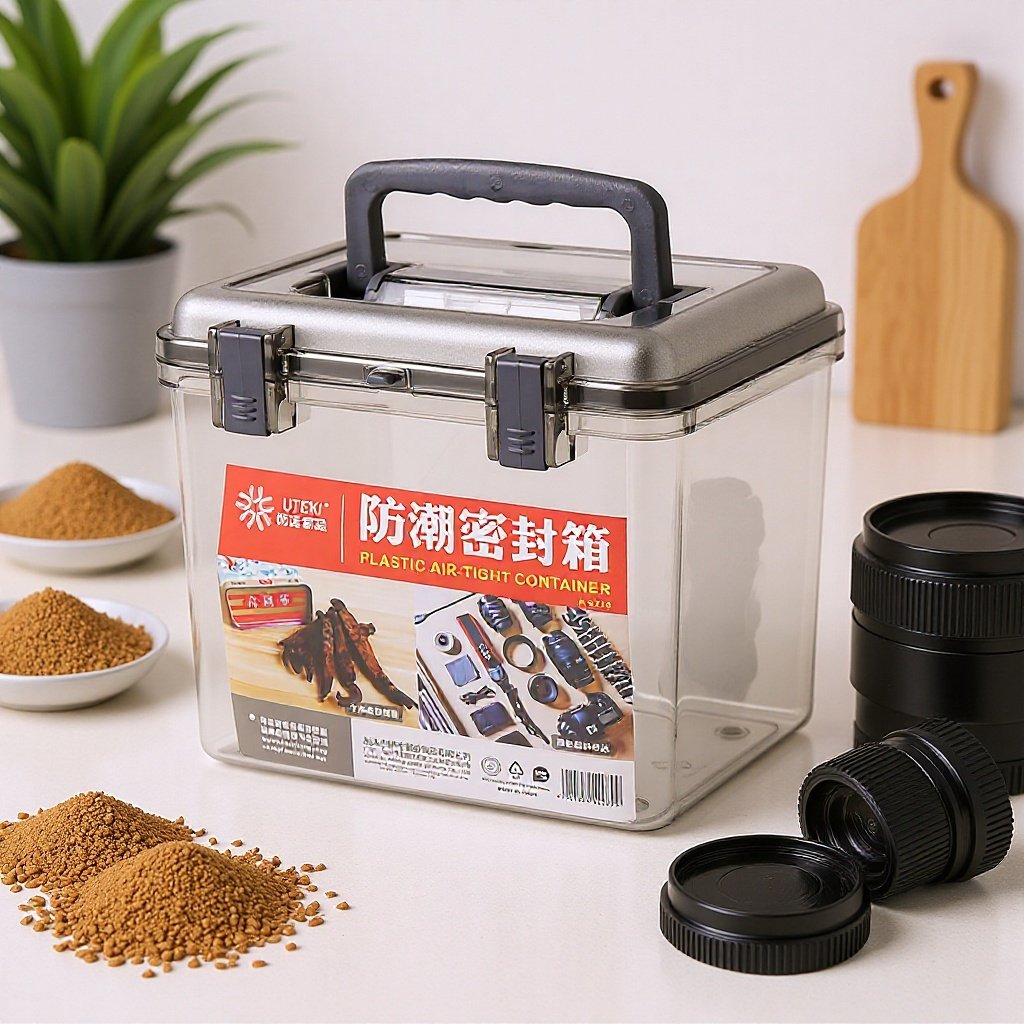 Transparent Storage Box for Household Use, Transparent and Thickened, Moisture-Proof, Snack and Medicinal Storage Box