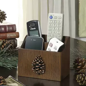 Пульт, коробка для хранения, деревянная деревянная коробка, настольный держатель для ручек, в американском стиле, дистанционное управление