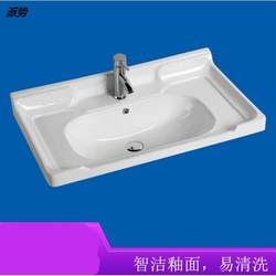 Taichung Pot Cabinet Cabinet Class One Ceramics Ceramics Basin Washing Pond 80 Washed Face Basin Semi -embedded Single Pot