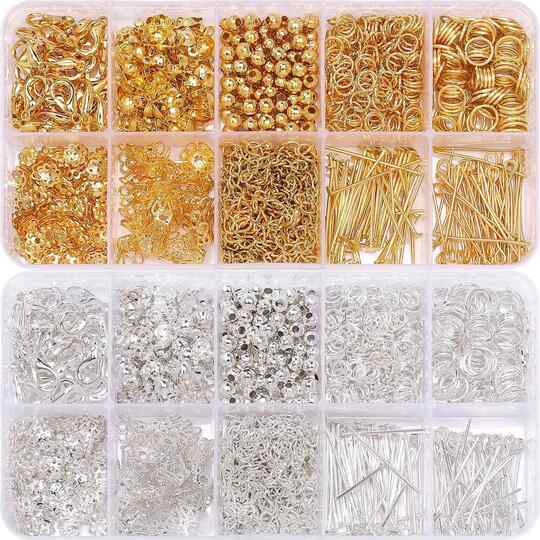 DIY jewelry accessories complete set of bracelets loose beads necklace earrings antique style