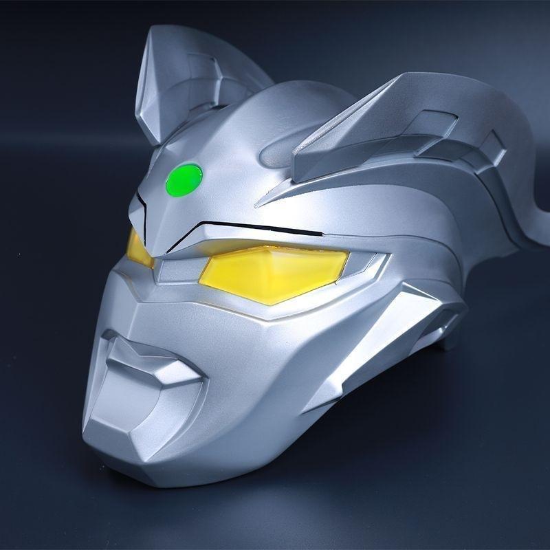 Ultraman Zero Touch Light-Up Mask Helmet Cosplay Adult and Children Wearable Set Ultraman Headgear 80D