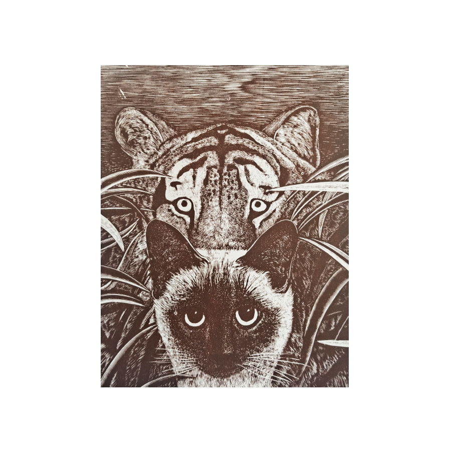 Yang Hongwei, a professor at the Central Academy of Fine Arts, Woodcut 