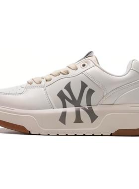 MLB Chunky Liner 鳄鱼纹百搭 低帮 板鞋 男女同款 白色