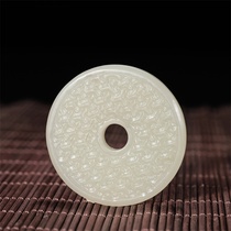 (Morning Market) Hotan Jade Brocade Jade Pendant Comes with Identification Certificate WG-82 Great Gift for Private Collection