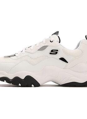 Skechers/斯凯奇D'LITES 1.0轻便低帮休闲鞋男款米白237152-WHT