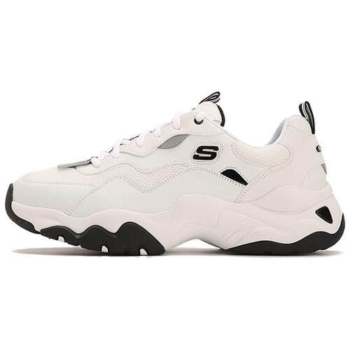 Skechers/斯凯奇D'LITES 1.0轻便低帮休闲鞋男款米白237152-WHT