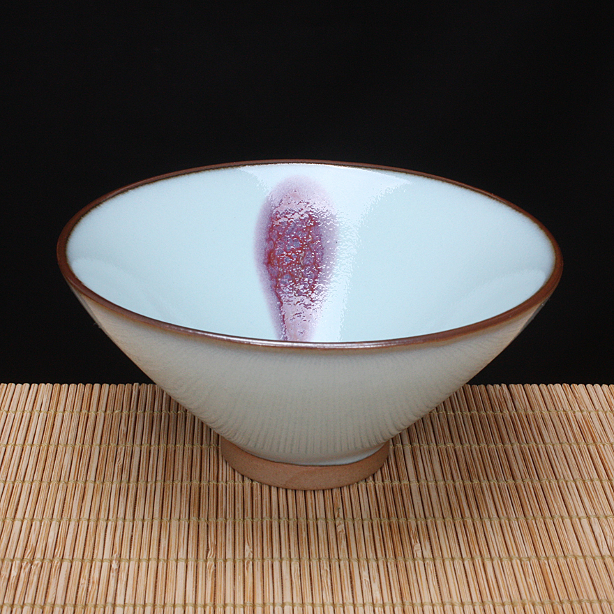 Jun Porcelain Artisanal Bamboo Hat Cup Master Hand Sign Country Master Wang Jianwei Hand Sign of Origin Kiln Ore Glaze-Taobao