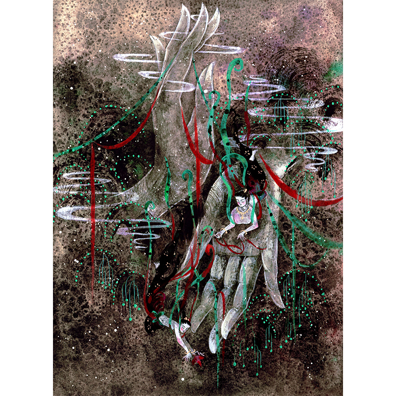 (Double twelve Missed Straight Purchase Price) Design Master Award Tong Tong (Dunhuang-Lok) limited-edition painting