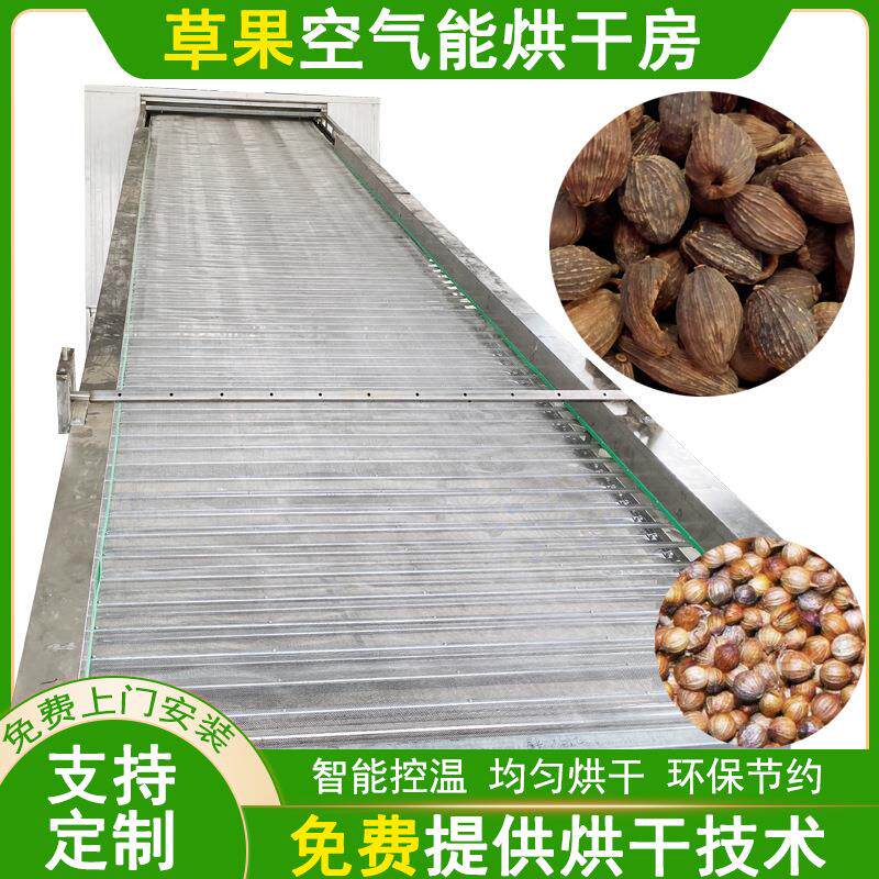 Crawler straw fruit dryer multi-layer tunnel type intelligent Lao Kou drying equipment straw fruit kernel straw fruit dryer