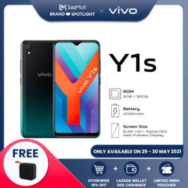 vivo Y1s 2GB + 32GB l 6.22