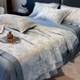 Light luxury silk air conditioning quilt sheets four-piece set summer cool single double ice silk summer cool quilt thin quilt machine washable