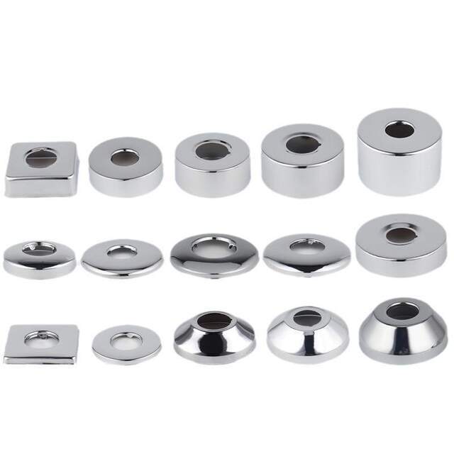 Thickened stainless steel decorative cover, face angle valve cover, ugly round cover, all-copper faucet gasket block