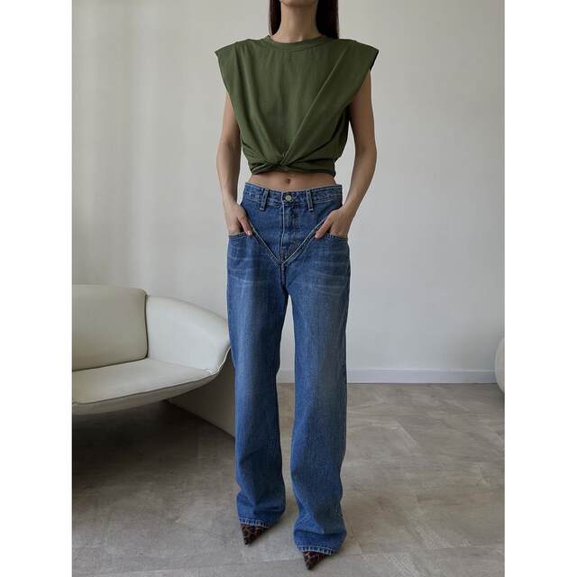 Amazon AliExpress Independent Station Splicing Loose Slim Denim Trousers Women's Customization