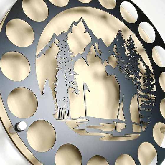 摆件铁艺高尔夫高尔夫高尔夫球金属创意球杆剪影铁套装装饰艺