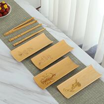 Tea ceremony tools bamboo bamboo tweezers Nie tea clip small bamboo bamboo tea cup clip leaf tweezers OIV non-slip wood
