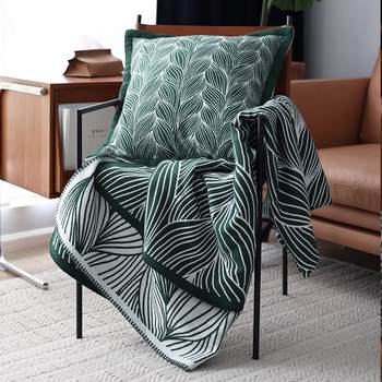 Bed geometric imitation leisure tail velvet blanket folk air conditioner northern towel wool cover blanket simple sofa blanket european style blanket decoration