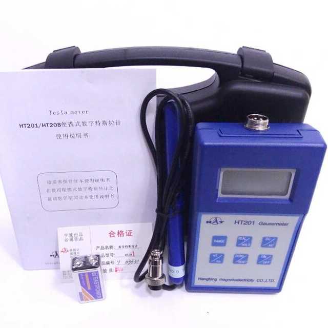 Shanghai Hengtong AC-DC Gauss meter HT201 millitesla meter Strong magnet magnetic field measurement instrument 20000GS