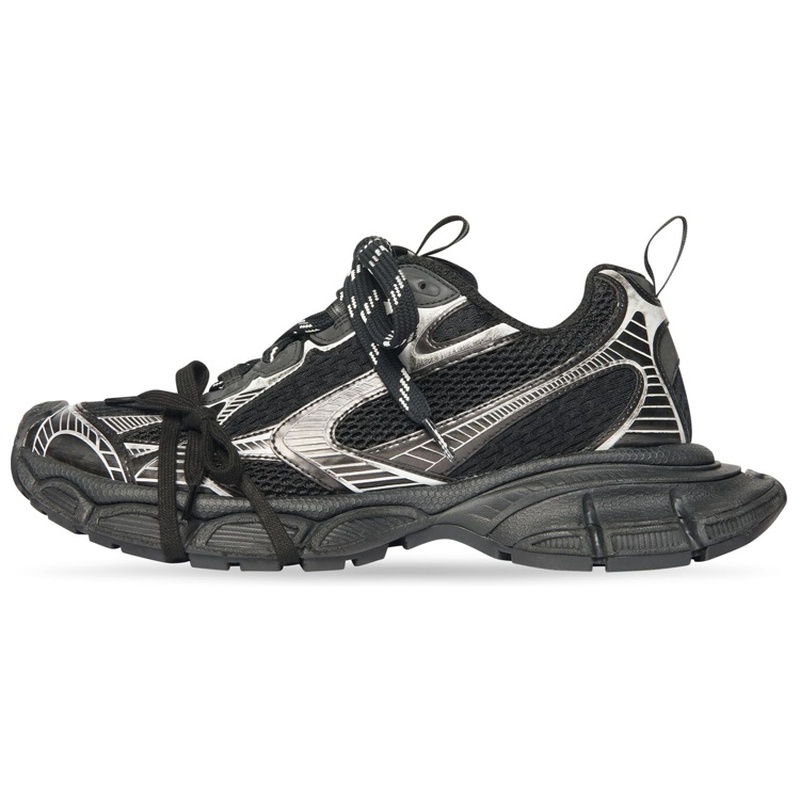 Balenciaga巴黎世家 3XL 网布 系带 低帮 老爹鞋 女款 黑白