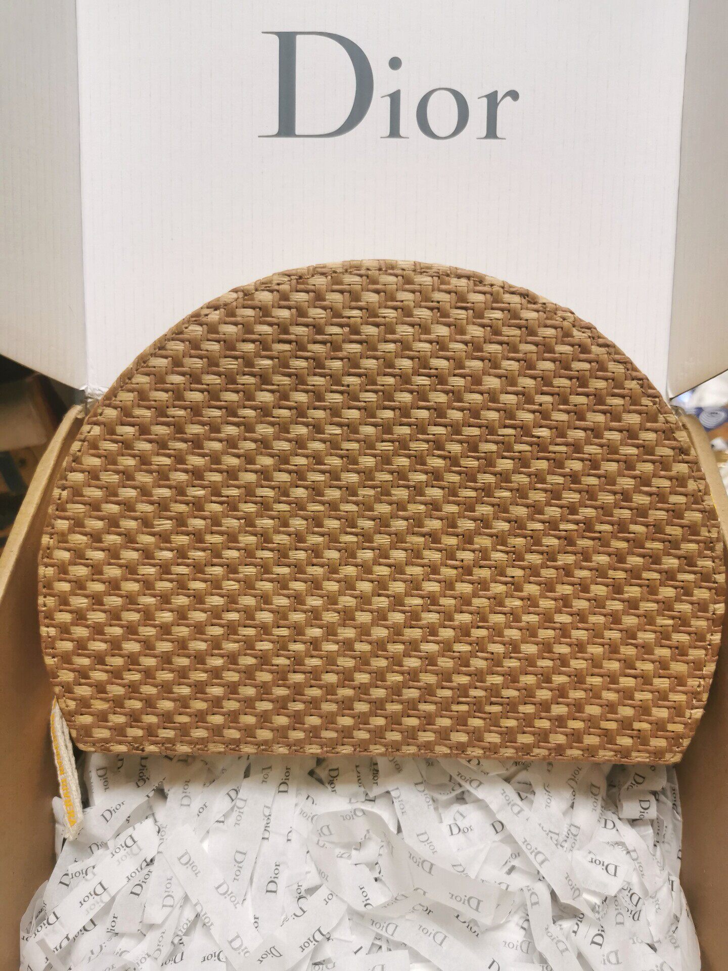 Dior makeup bag high set makeup bag clutch straw bag beach