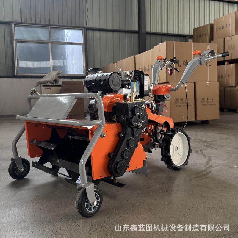 Walk-behind diesel-powered orchard rotary tillage soil loosening and weeding machine household small plot broken soil trenching micro tillage machine