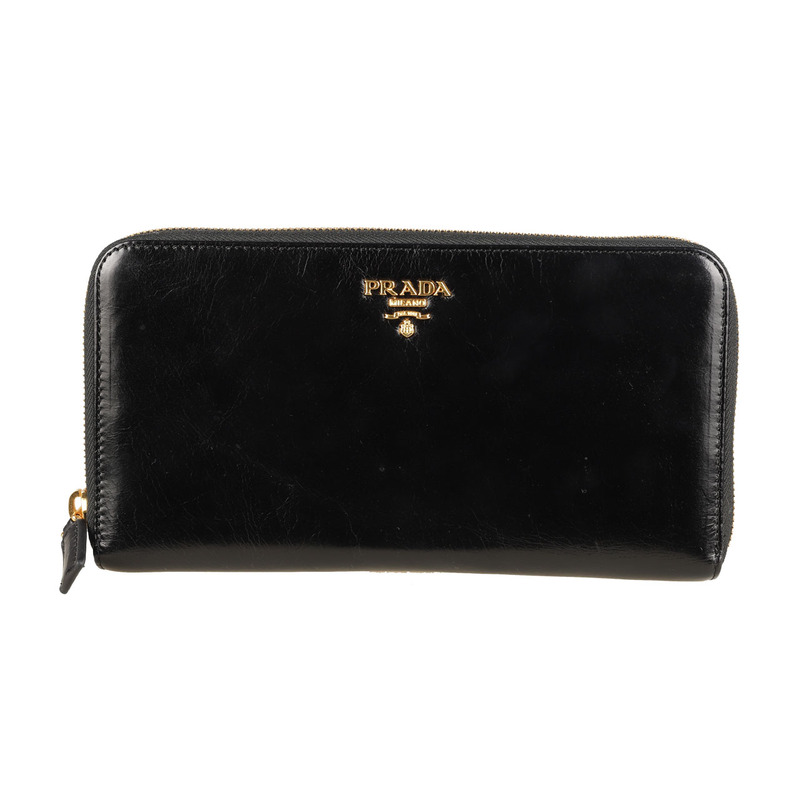 [9.8 New] Prada Prada Women's Leather Bag, Clutch Bag, Id Bag, Long Wallet