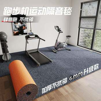 Treadmill shock-absorbing floor mat home fitness yoga dynamic bicycle elliptical meter sound insulation shock-proof thickened sound-absorbing carpet