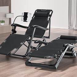 Folding Recliner Office Nap Bed Summer Lazy Balcony Home Leisure Chair Outdoor Beach Chair