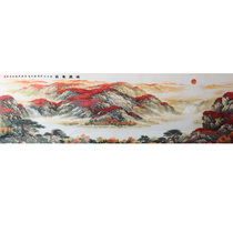 Hand embroidery collectible silk Bian embroidery works of Duan Xiping a master of arts and crafts of the province good luck comes