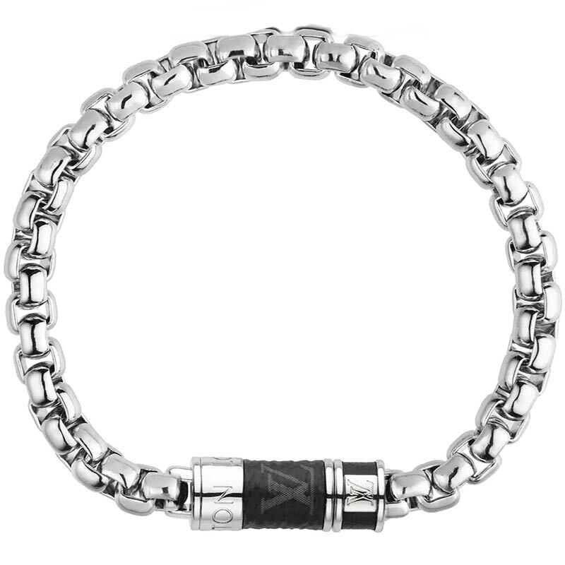 [9.9 New] Lv New Alloy Men's Chain Bracelet Trendy Men's Bracelet