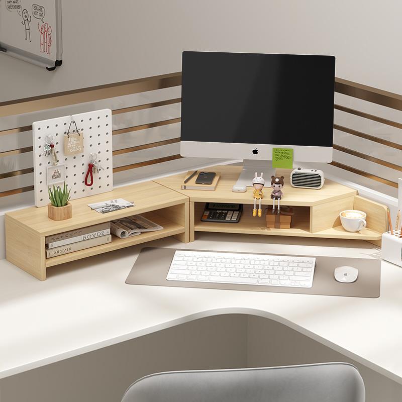 Desktop Computer Height-Adjustable Stand, Monitor Stand, Desktop Stand, Office Desktop Storage Rack