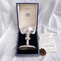 Antique] Birmingham UK Sterling Silver Lincoln Holy Grail Memorial Cup WN2306064-4