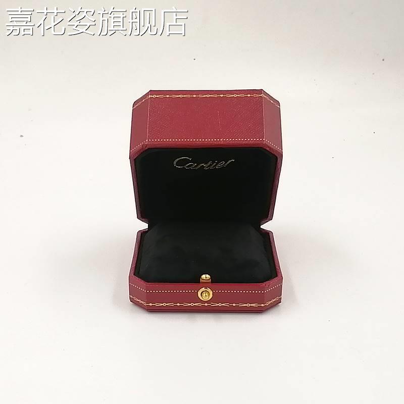 Rounded Corner Jewelry Box, Red High-End Proposal Diamond Ring Box, Couple Ring Box, Vintage Ring Box Suitable for Cartier