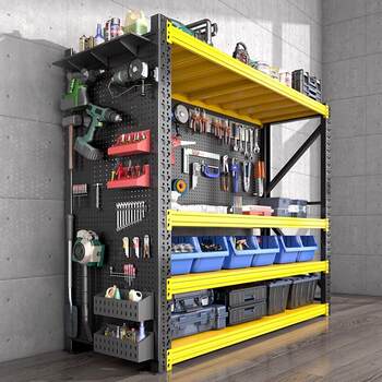 Shelf hole plate hardware tool rack storage shelf multi-layer storage rack tool cabinet hook storage and finishing rack