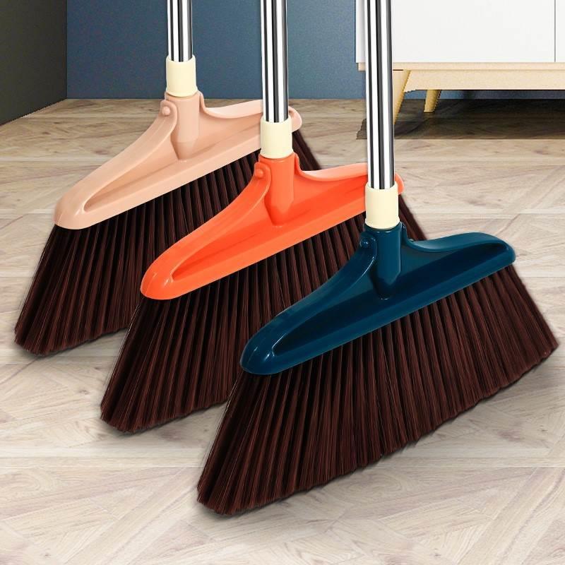 Broom and Dustpan Set for Classroom Cleaning, Single Soft-Bristle Stainless Steel Plastic Broom for Home Use, Non-Stick Hair Broom and Dustpan Set for Classroom Cleaning, Single Soft-Bristle Stainless Steel Plastic Broom for Home Use, Non-Stick Hair