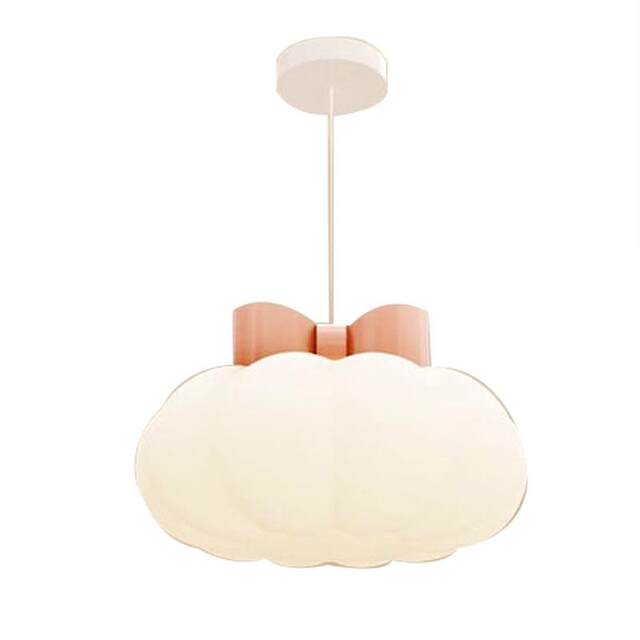 Wind bow pumpkin cloud lamp simple modern light luxury little internet celebrity female cream female 690 children children's room bedroom