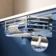 Household pull-out basket kitchen cabinet 304 stainless steel double-layer drawer type cupboard storage built-in dish rack bowl basket