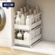 Yushijia lower sink storage rack bathroom cabinet lower pull-out storage sink bathroom cabinet superimposed basket