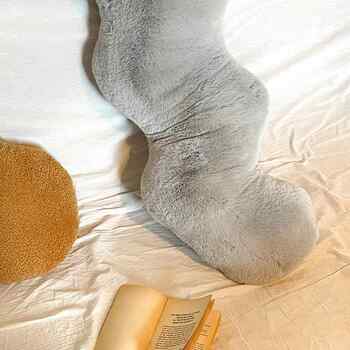 Rex rabbit different hair wave pillow shape plush bed wave living room sofa couch cybz25 tatou rice bay window cushion feline feeling