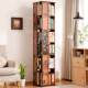Pull-Out Cover for Living Room, Simple Rotating Bookshelf, Floor-Standing Bookcase with a Light Luxury and High-End Feel, Children's Picture Book Rack, Storage Rack