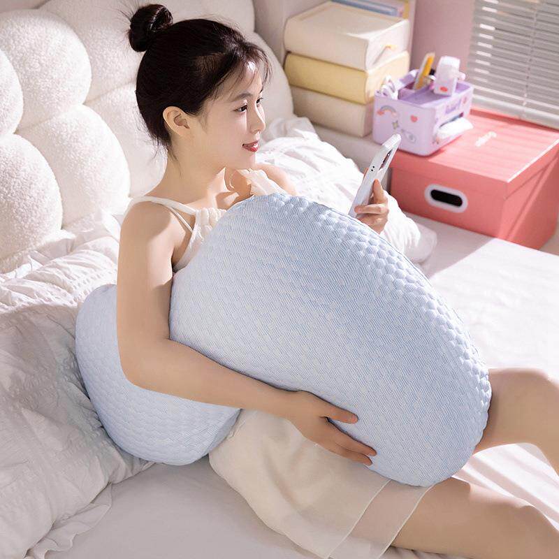 Summer Ice Bean Wave Cushion Children's Soothing Sleeping Pillow Bed Sleeping Leg Pillow Sofa Bay Window Cushion