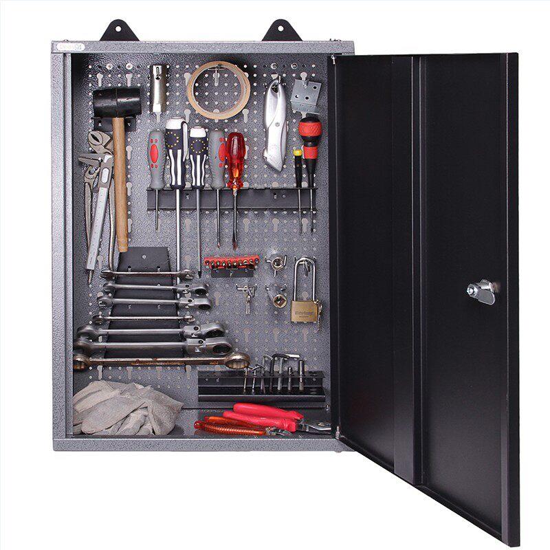 Household storage cabinet wall-mounted tool box wall cabinet hole plate storage rack storage cabinet tool cabinet tool storage shelf