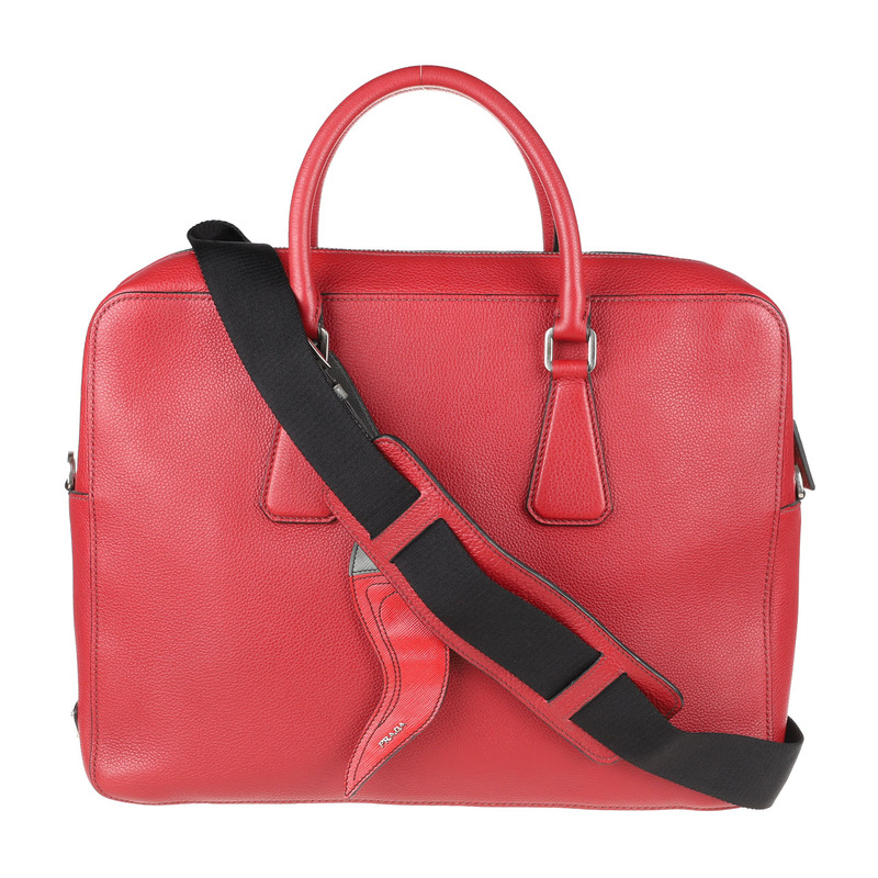 [9.5 New] Prada Prada Men's Leather Bag, Men's Bag, Crossbody Bag, Shoulder Bag, Handbag