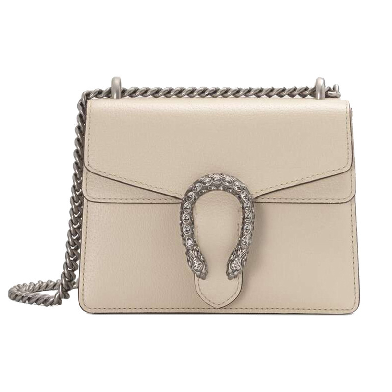 Gucci/Gucci Dionysus Leather White Women's Mini Shoulder Crossbody Bag