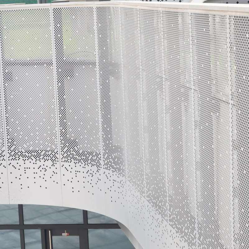 Aluminum alloy decorative punching board roof corridor shielding safety protection hole net hollow perforated aluminum veneer fence