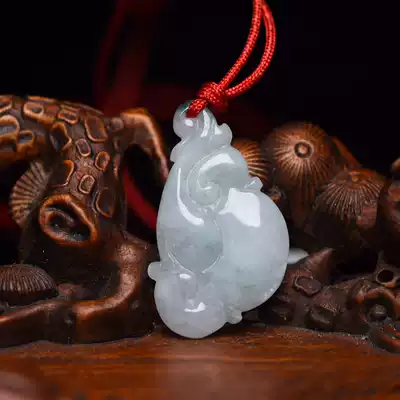 Jade auspicious pendant-A4855