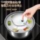 Electric Stainless Steel Vegetable Salad Dehydrator, Hand-Cranked Oil-Removing and Dehydration Machine, Fruit and Vegetable Draining Basket, Household Vegetable Washing Basin