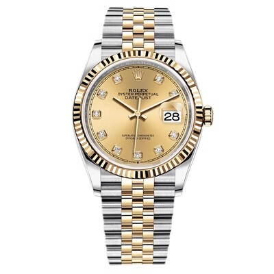 Bargain Price Rolex Datejust Two-Tone 18K Gold Automatic Mechanical Men's Watch 126233
