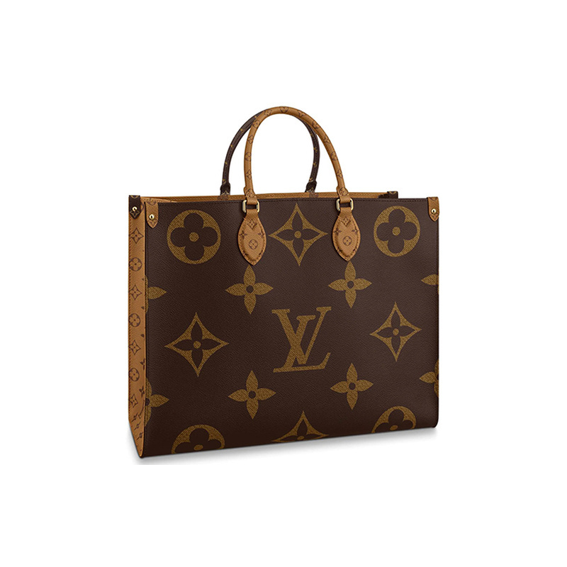 Unused Lv/Louis Vuitton Gm Onthego Canvas Brown Women's Large Tote Bag Shoulder Bag