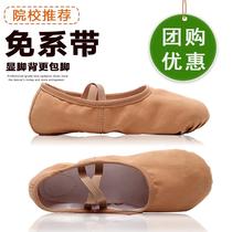 Tangke lace-free dance shoes for girls adult ballet Chinese girls special practice soft soles mens camel cat claws